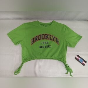 Pink Label - Side Tie Drawstrings Crop Top